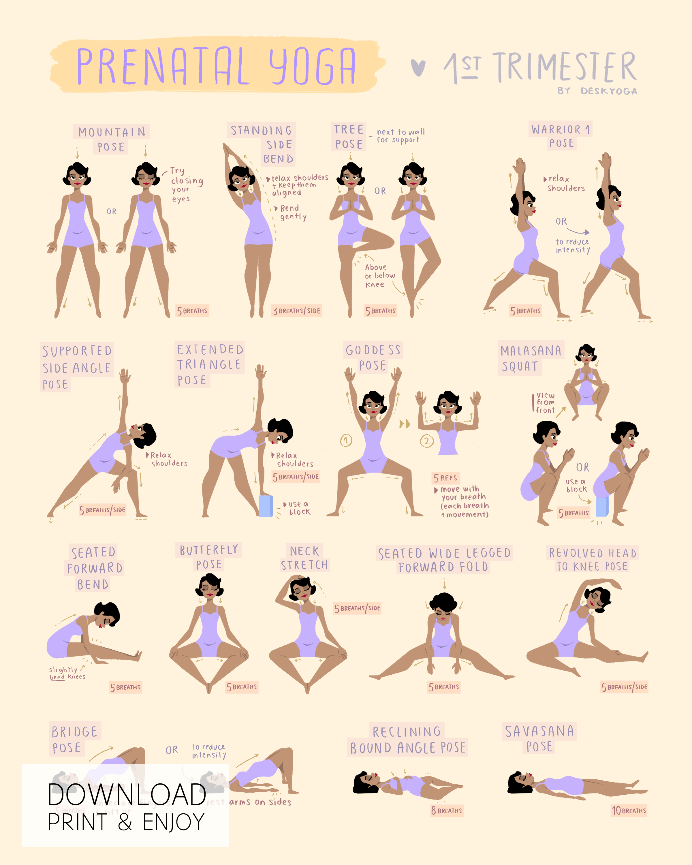 Prenatal Yoga Poses: 7 Relaxing Poses