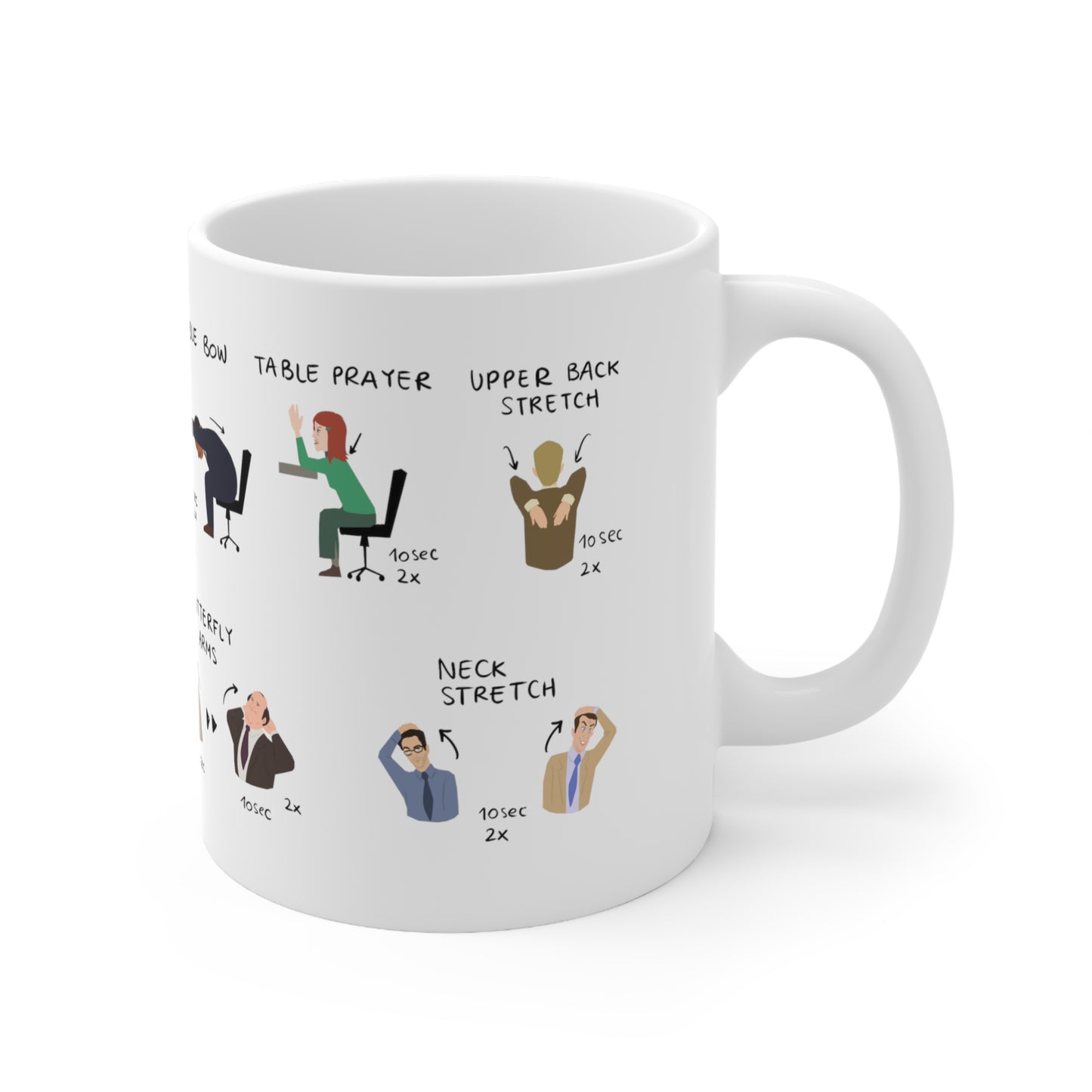 Desk Yoga | The Office | Mug 11oz