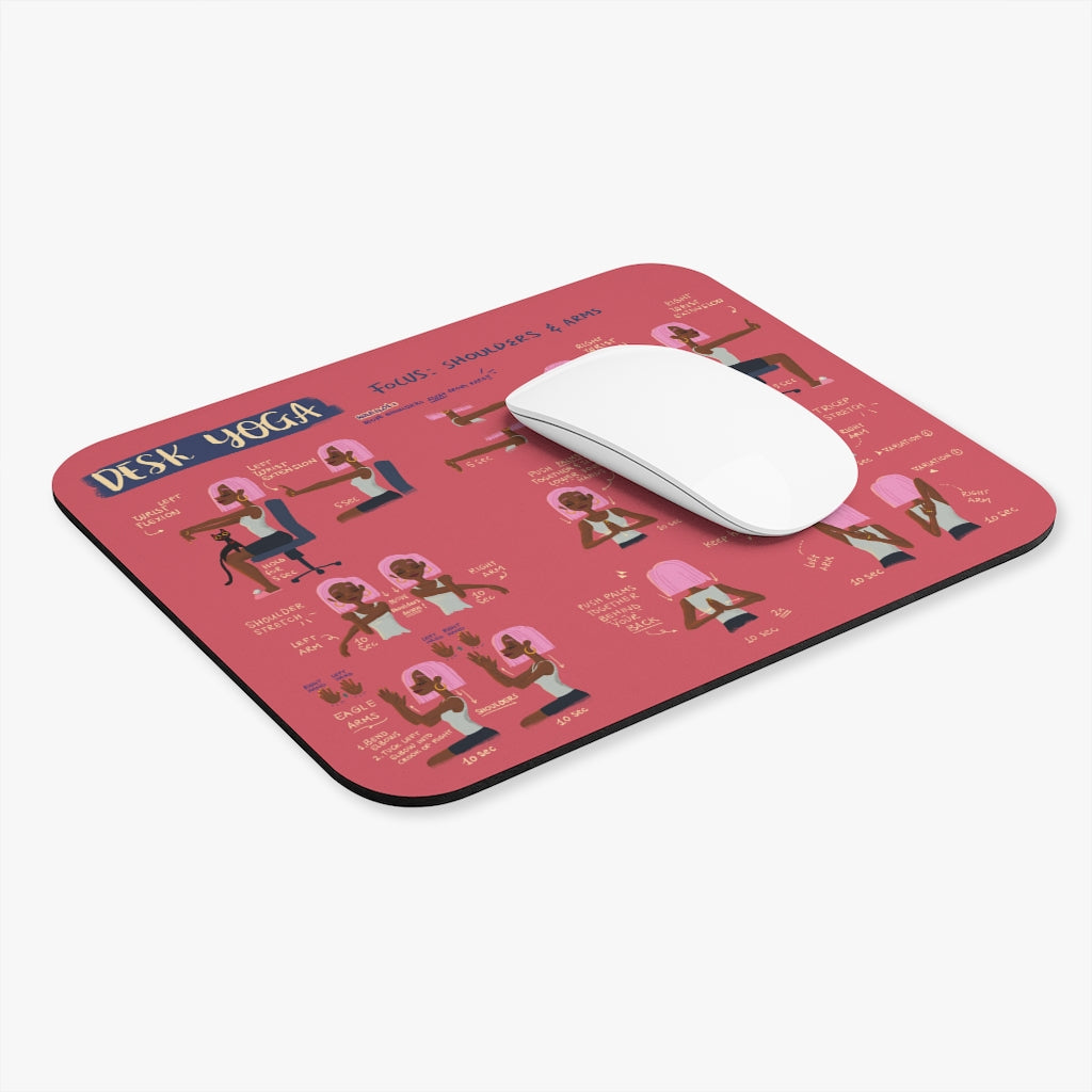 Desk Yoga Mouse Pad - Shoulders Arms