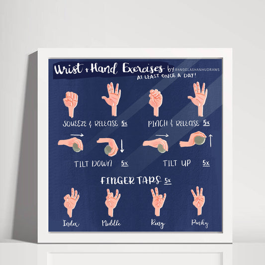 Desk Yoga - focus on wrist and fingers