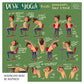 Desk Yoga - focus on shoulders, back and neck | Chair Yoga | Office Yoga | Yoga Poses | Work From Home Yoga | 8x8 in, 8x10 in, 16x16 in