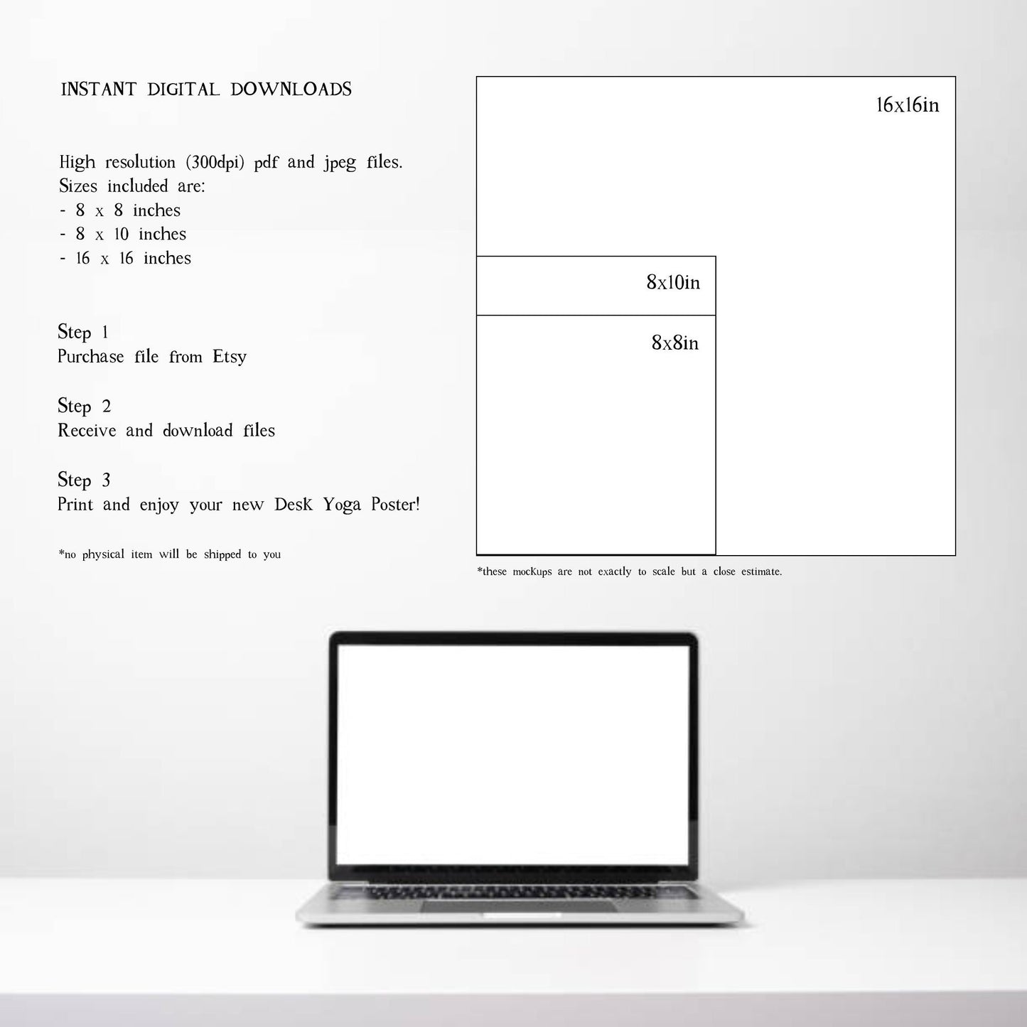 Desk Yoga - **Bestsellers Bundle** | Office Yoga Print | Yoga at your Desk | Work From Home Yoga | Carpal Tunnel Exercises