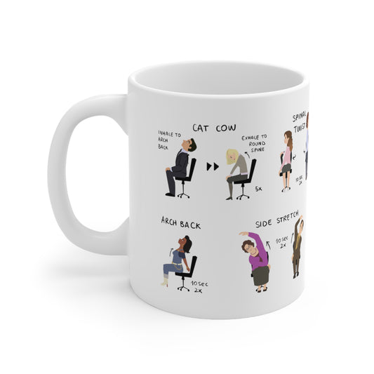 Desk Yoga | The Office | Mug 11oz