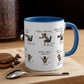 Desk Yoga Mug - Shoulders, Back, and Neck (Male Version) | Accent Coffee Mug, 11oz | Coffee Mug | Yoga Mug | Office Gift