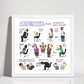 Desk Yoga for Shoulders, Back, and Neck | The Office Edition | Chair Yoga | 8x8 in, 8x10 in, 16x16 in