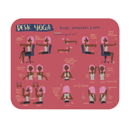 Desk Yoga Mouse Pad - Shoulders Arms