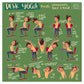 Desk Yoga Poster - Physical Print | Yoga At Your Desk | Office Yoga | Yoga Art Print |