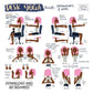 Desk Yoga Poster - Physical Print | Yoga At Your Desk | Office Yoga | Yoga Art Print |