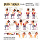 Desk Yoga - **Bestsellers Bundle** WHITE | Office Yoga Print | Yoga at your Desk | Work From Home Yoga | Carpal Tunnel Exercises