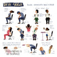Desk Yoga for Shoulders, Back, and Neck | Healthcare Professional Edition | Chair Yoga | 8x8 in, 8x10 in, 16x16 in